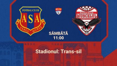 ASA Tg.Mureș vrea să rămână lider în Liga a II-a de fotbal