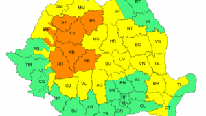 Județele Mureș, Harghita, Covasna și Brașov, sub cod galben de ploi
