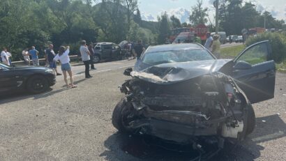 Trafic blocat pe DN 15, din cauza unui accident