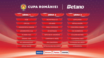 Se trag la sorți grupele Cupei României la fotbal