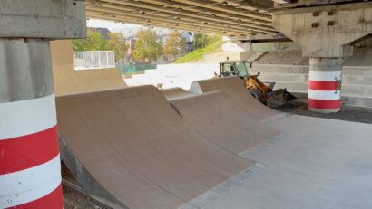 Skatepark-ul de sub pasajul Fartec nu va fi gata la finalul lui septembrie