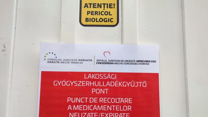 Aproximativ 350 de kilograme de medicamente expirate sau neutilizate, colectate de SJU Miercurea-Ciuc de la începutul anului