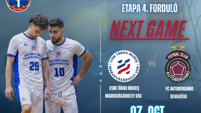 Târgumureșenii o așteaptă pe Autobergamo, la futsal