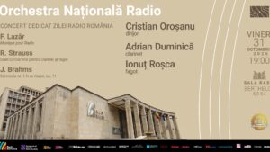 Radio România, la 97 de ani: concert aniversar dirijat de Cristian Oroșanu Radio România, la 97 de ani: concert aniversar dirijat de Cristian Oroșanu