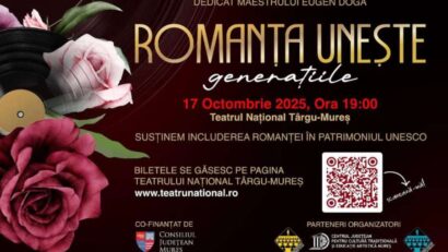 Spectacol de romanțe, vineri, la Teatrul Național Târgu-Mureș