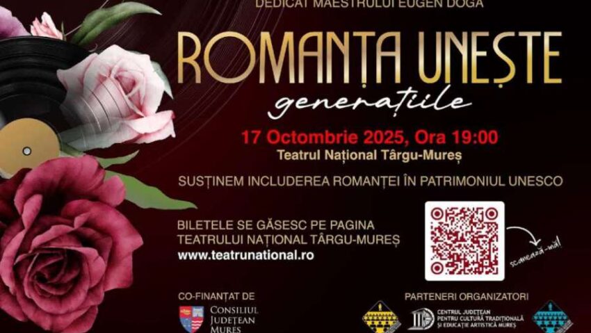 Spectacol de romanțe, vineri, la Teatrul Național Târgu-Mureș Spectacol de romanțe, vineri, la Teatrul Național Târgu-Mureș
