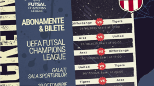 Futsal de nivel european la Galați Futsal de nivel european la Galați