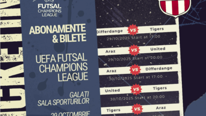 Futsal de nivel european la Galați