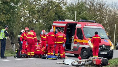 Grav accident rutier produs în urmă cu puțin timp în localitatea mureșeană Stejeriș