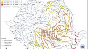 Autorităţile locale din Capitală şi din 5 judeţe situate în sudul şi sud-estul României se pregătesc pentru avertizarea cod roşu de ploi deosebit de abundente
