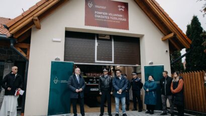 A fost inaugurat garajul de pompieri din Harghita-Băi