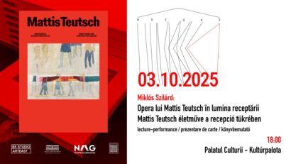 Miklós Szilárd prezintă: „Opera lui Mattis Teutsch în lumina receptării”- lectură performativă și lansare de carte