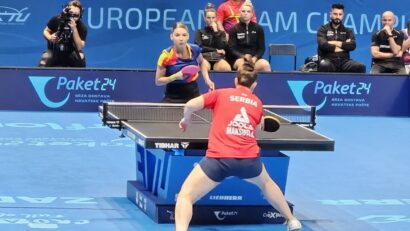 Echipele de tenis de masă ale României joacă pentru medalii la Europene
