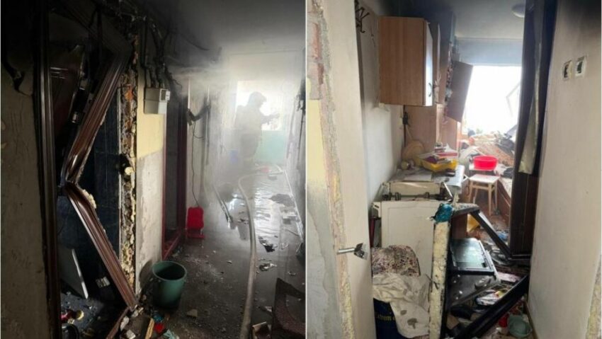 Cele două persoane care au suferit arsuri în urma deflagraţiei din garsoniera din Balş sunt evaluate medical la Slatina