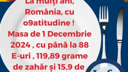 InfoCons avertizează: masa de 1 Decembrie poate veni cu sute de aditivi