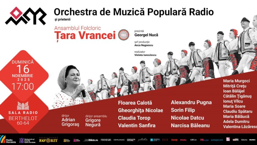 Concert aniversar la Sala Radio – Ansamblul Folcloric Țara Vrancei, 30 de ani