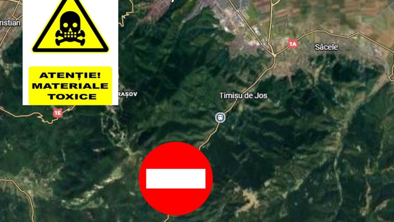 Brașov: Trafic reluat între Brașov și Predeal, în urma unui accident cu scurgeri de acid azotic pe DN1, în zona Timișul de Jos