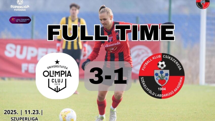 Fotbalistele din Ciuc, învinse la Cluj