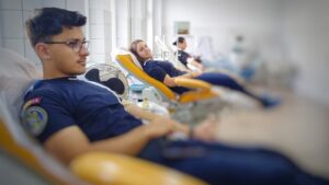 30 de jandarmi din Mureș au participat la campania națională „Donează sânge! Salvează o viață!”.