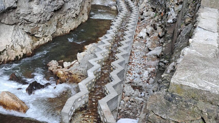 Scări de peşti pe râul Bicaz, realizate printr-un proiect european de conservare a biodiversităţii acvatice