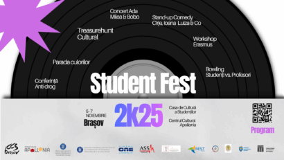 Braşov: Conferinţă privind adicţiile în rândul tinerilor, organizată în cadrul Student Fest 2025