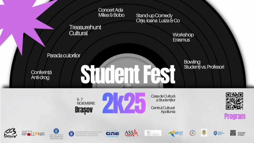 Braşov: Conferinţă privind adicţiile în rândul tinerilor, organizată în cadrul Student Fest 2025