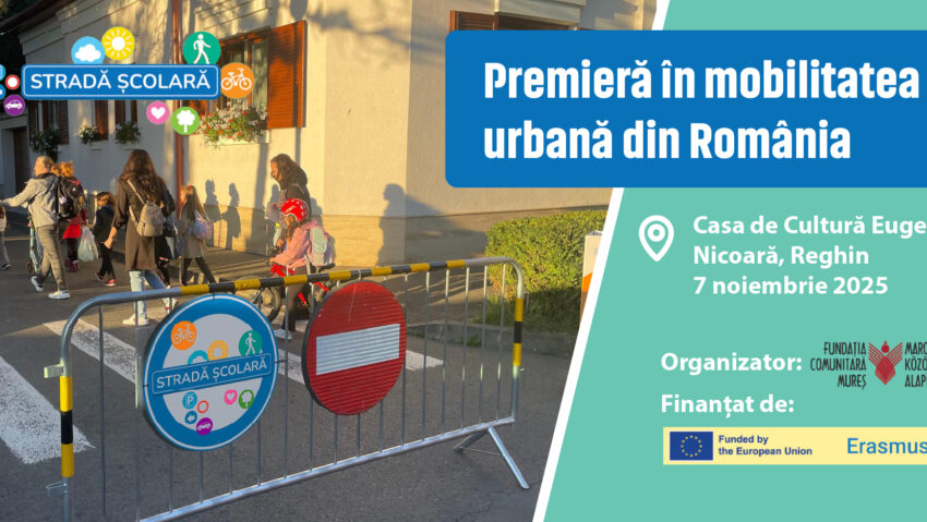 Reghinul a găzduit workshopul „Străzi Școlare – Siguranță și mobilitate în jurul școlilor”