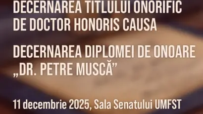 Academicianul Maya Simionescu va primi titlul de Doctor Honoris Causa din partea UMFST