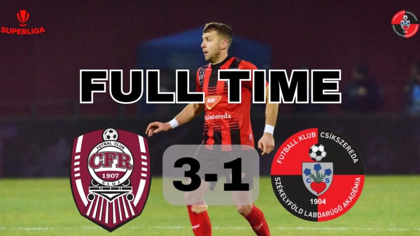 FK Csíkszereda, învinsă la Cluj