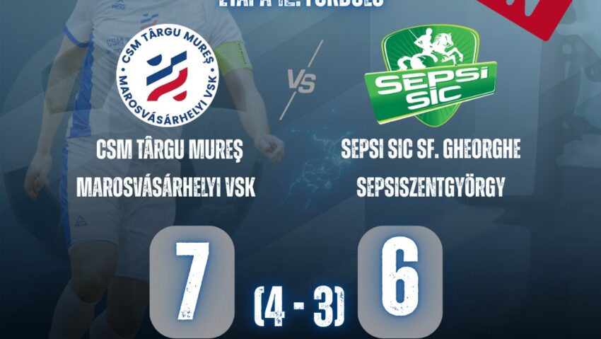 CSM Tg.Mureș, pe loc de play-off la futsal