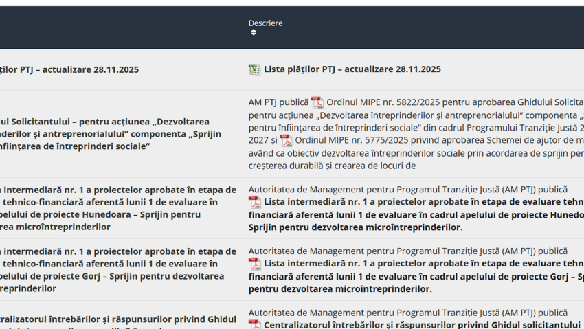 Info Gadget, cu Raluca Creț | Agenția pentru Dezvoltare Regională Centru a lansat o versiune îmbunătățită a platformei online dedicată Programului Tranziție Justă (PTJ) 2021–2027