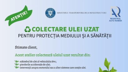 Colectare separată a uleiurilor uzate la atelierele de reparații auto