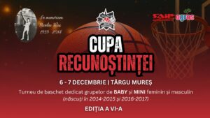 Sute de copii din toată țara vin la Tg. Mureș pentru baschet, distracție și daruri de la Moș Nicolae