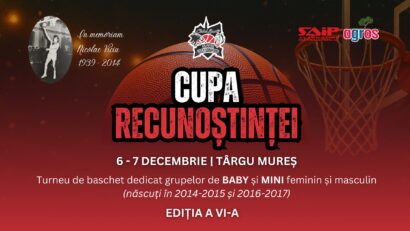 Sute de copii din toată țara vin la Tg. Mureș pentru baschet, distracție și daruri de la Moș Nicolae