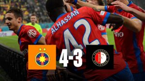 FCSB a învins, dramatic, pe Feyenoord Rotterdam