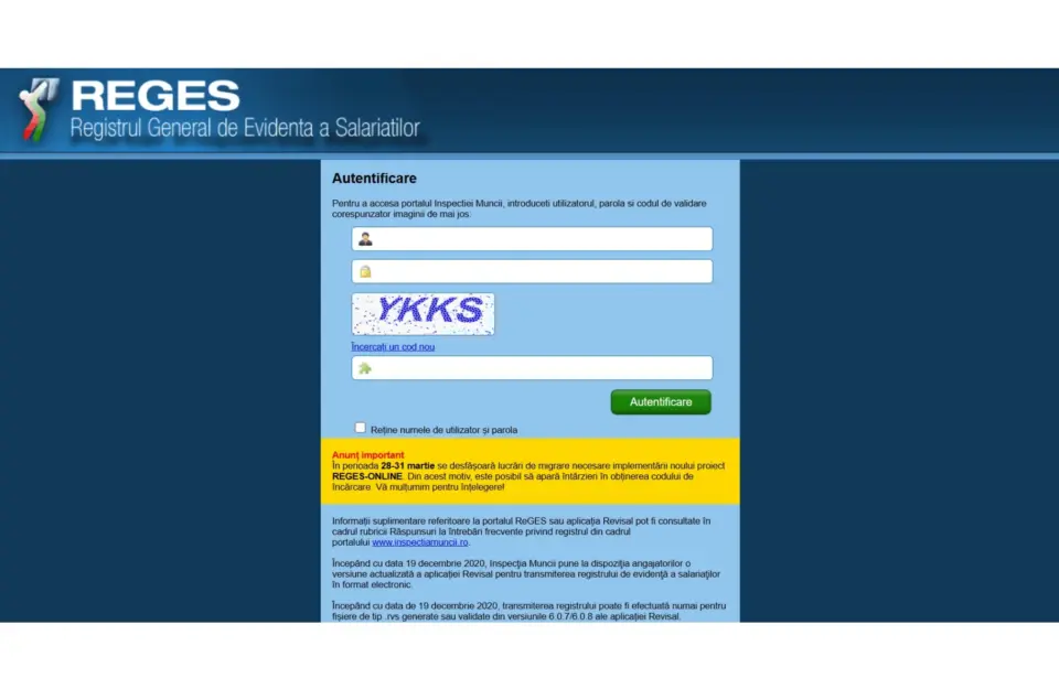 Angajatorii mai au trei săptămâni pentru a trece de la platforma Revisal la REGES