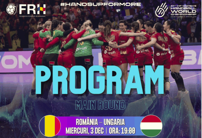 Handbalistele tricolore înfruntă Ungaria