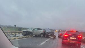 Trafic blocat pe DN1 în urma unui accident rutier