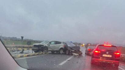 Trafic blocat pe DN1 în urma unui accident rutier