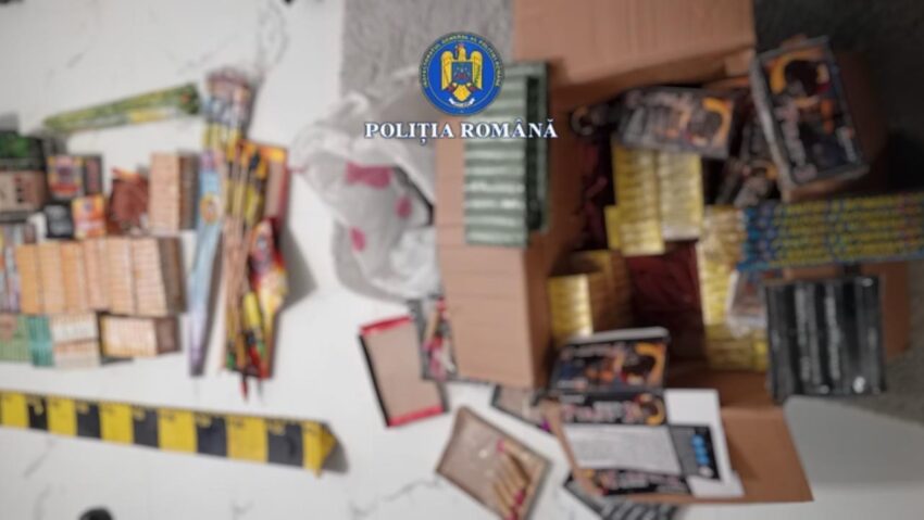 Percheziții în județele Mureș și Bistrița-Năsăud, vizând persoane fizice și juridice bănuite că ar desfășura, fără drept, operațiuni cu articole pirotehnice