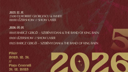 Intrarea în Noul An va fi marcată de două ori la Sfântu Gheorghe, cu show laser şi concerte