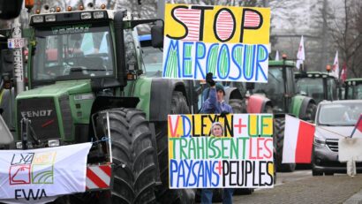 Fermierii români vor participa, astăzi, la Strasbourg, la protestele îndreptate împotriva Acordului Mercosur