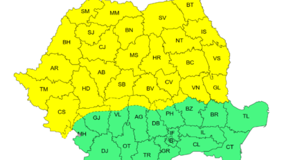 Meteorologii au actualizat prognoza cu puțin timp în urmă