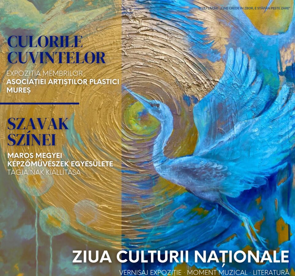 Ziua Culturii Naționale va fi celebrată la Centrul Cultural „Mihai Eminescu” din Târgu Mureș
