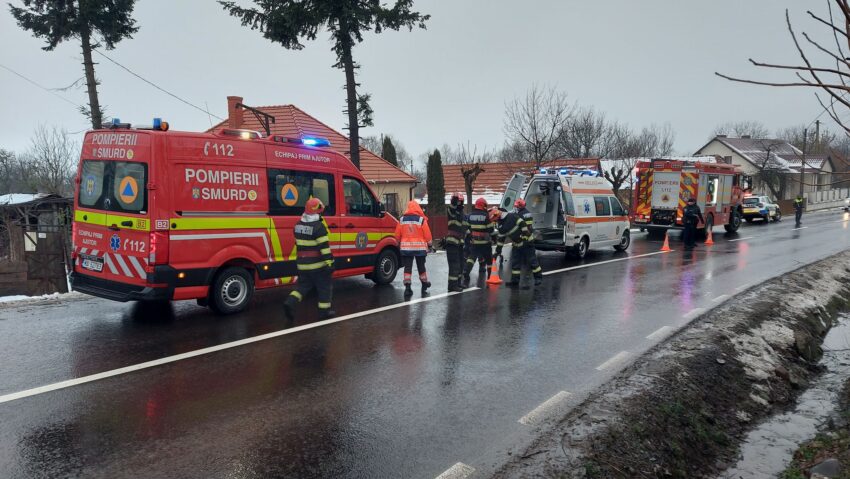 UPDATE Accident cu 3 victime la Breaza, pe DN16