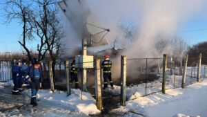 Incendiu cu victimă la o la stație de reglare-măsurare a gazelor natural din județul Mureș