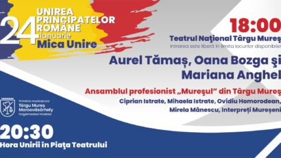 Concert extraordinar dedicat Unirii Principatelor Române, la Târgu Mureș