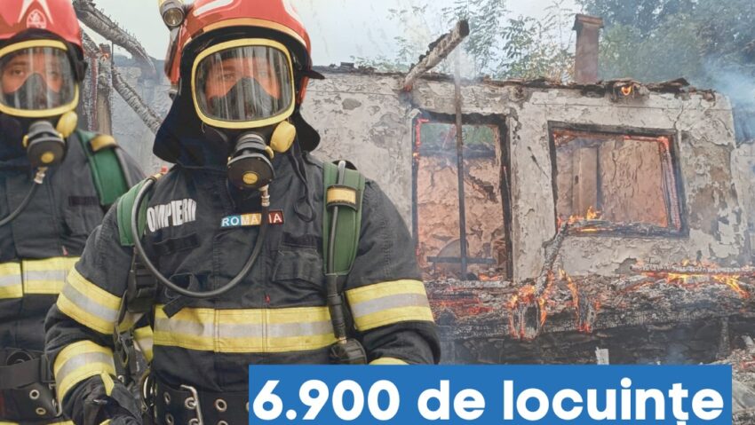 Peste 6.900 de locuințe au fost afectate de incendii în România în 2025