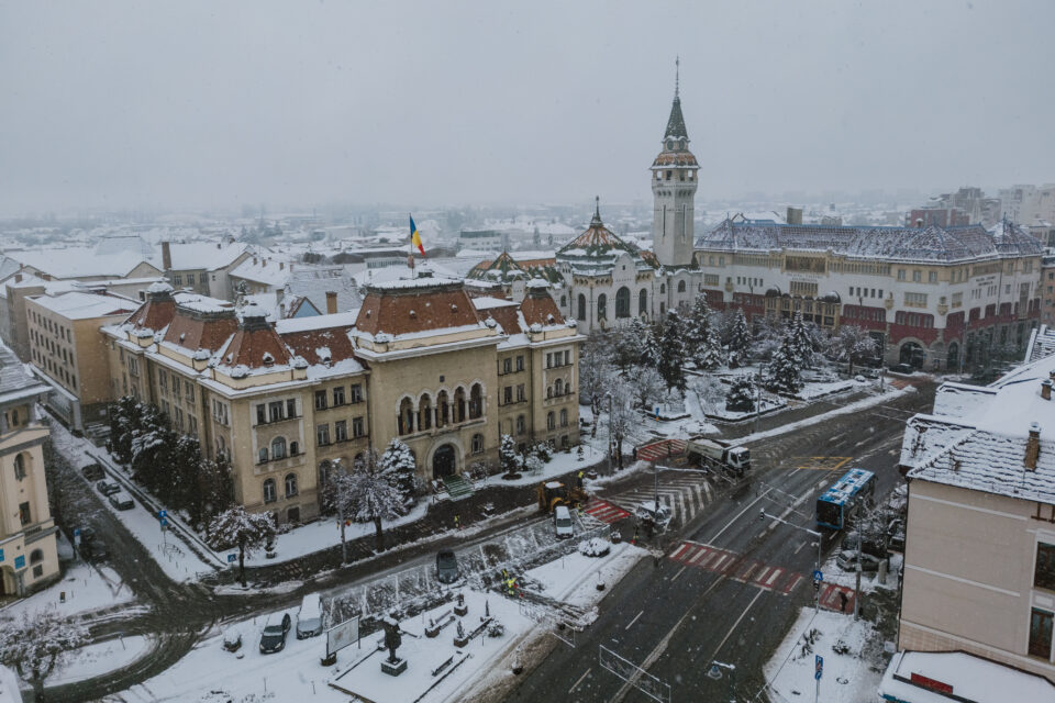 2026 a venit cu coduri de zăpadă în centrul țării