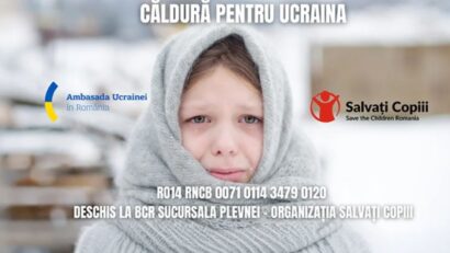 Salvați Copiii face apel la români să doneze pentru proiectul „Căldură pentru copiii din Ucraina”